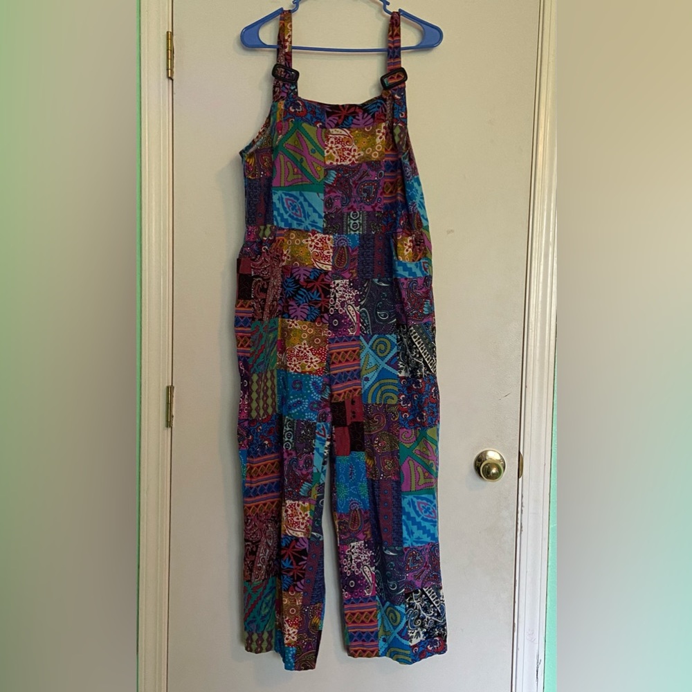 SHEIN 1XL Patchwork Jumpsuit